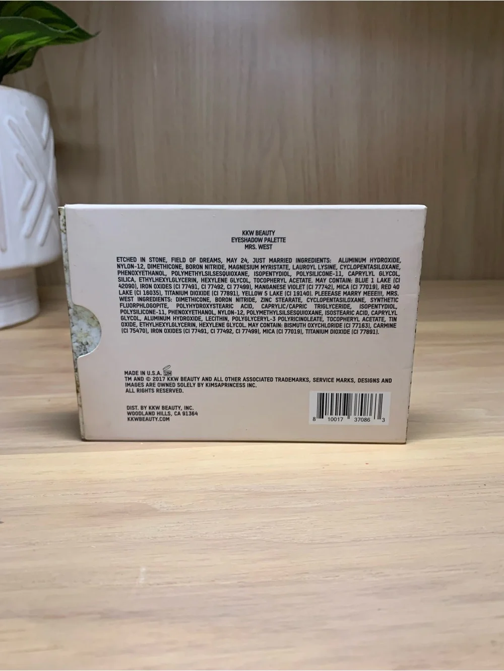 KKW Beauty Mrs. West Eyeshadow Palette - Limited Edition